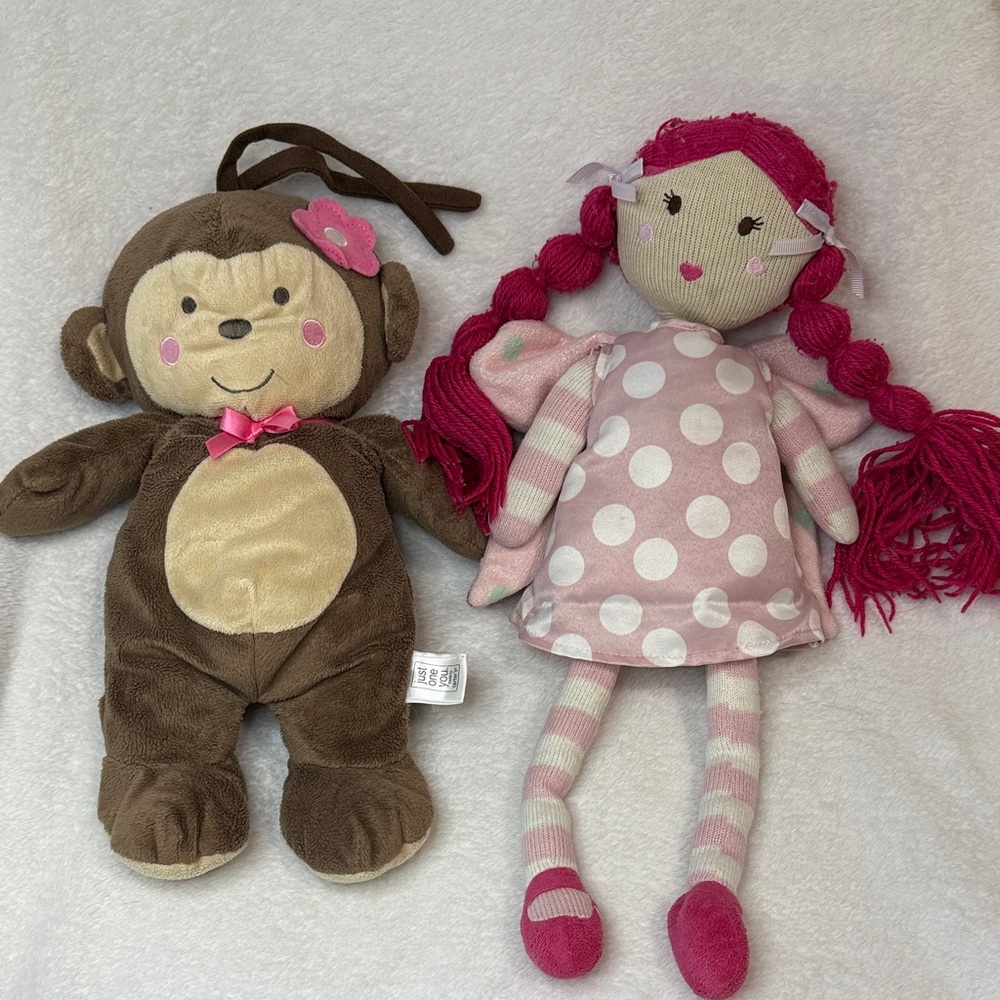 🧚🏽‍♀️Wind up Monkey & Fairy plush